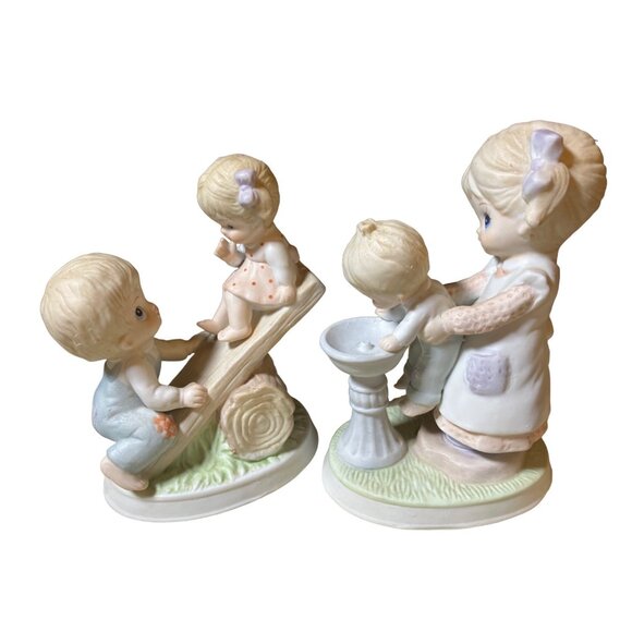 Homco Ceramic Children Playing Figurines 1406 Set of two Figurines - Picture 3 of 16